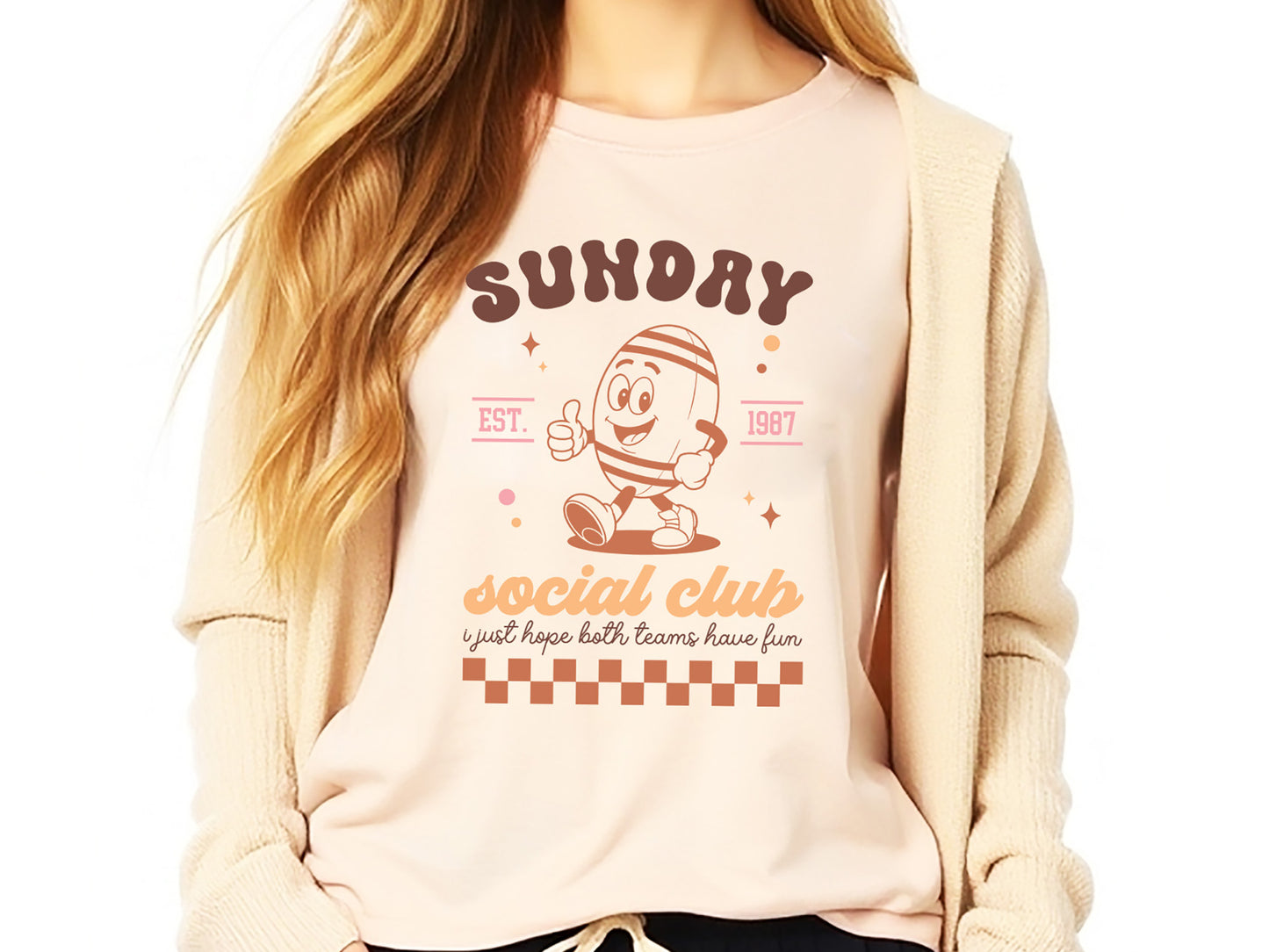 Sunday Social Club - Retro Football SVG File