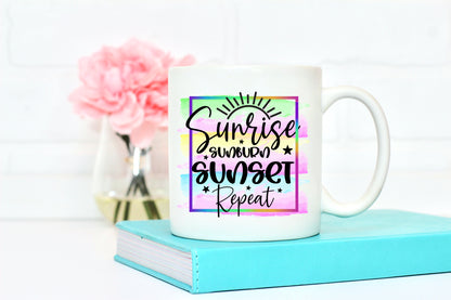Sunrise Sunburn Sunset Repeat, Summer Sublimation