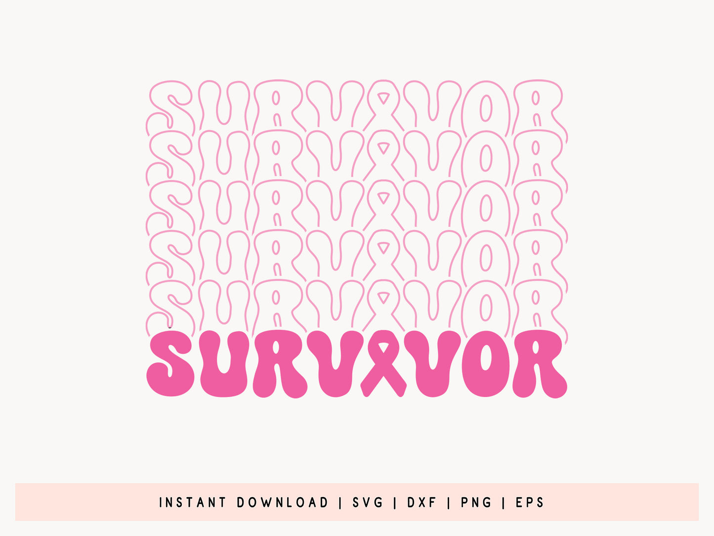 Survivor - Breast Cancer Awareness SVG File