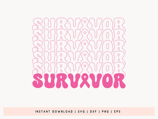 Survivor - Breast Cancer Awareness SVG File