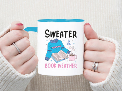 Sweater & Book Weather, Bookish Winter Sublimation