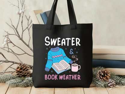 Sweater & Book Weather, Bookish Winter Sublimation