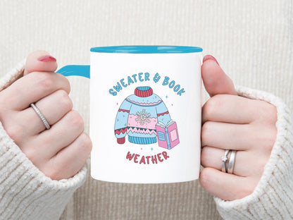 Sweater & Book Weather, Winter Bookish Sublimation