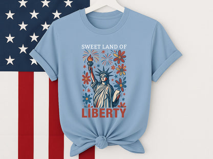 Sweet Land Of Liberty, 4th of July Statue Sublimation
