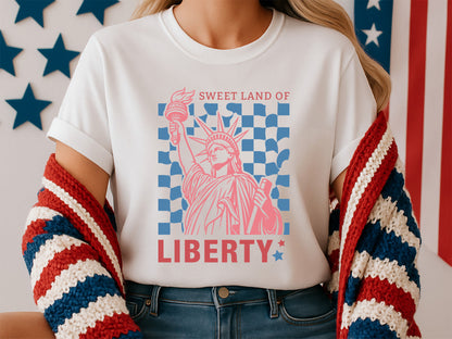 Sweet Land of Liberty, 4th of July Statue SVG