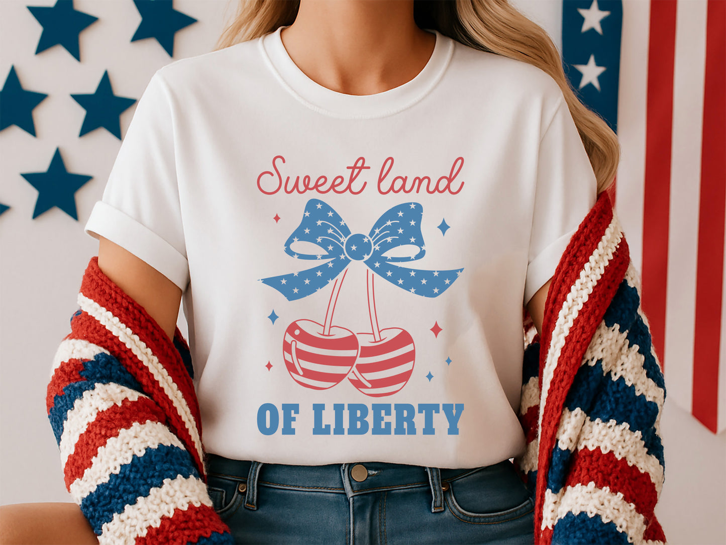 Sweet Land of Liberty, Free 4th of July SVG File