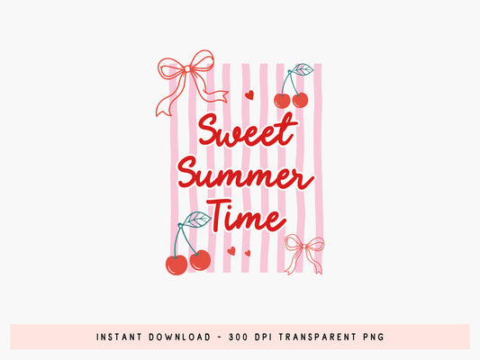 Sweet Summer Time Coastal Sublimation PNG