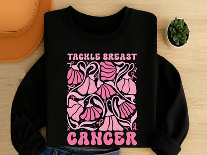 Tackle Breast Cancer SVG Boho Floral