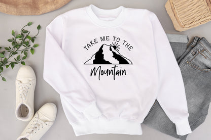 Take Me To The Mountains, Outdoor Cut File SVG