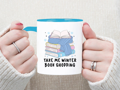Take Me Winter Book Shopping PNG Sublimation