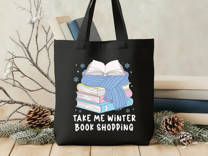 Take Me Winter Book Shopping PNG Sublimation