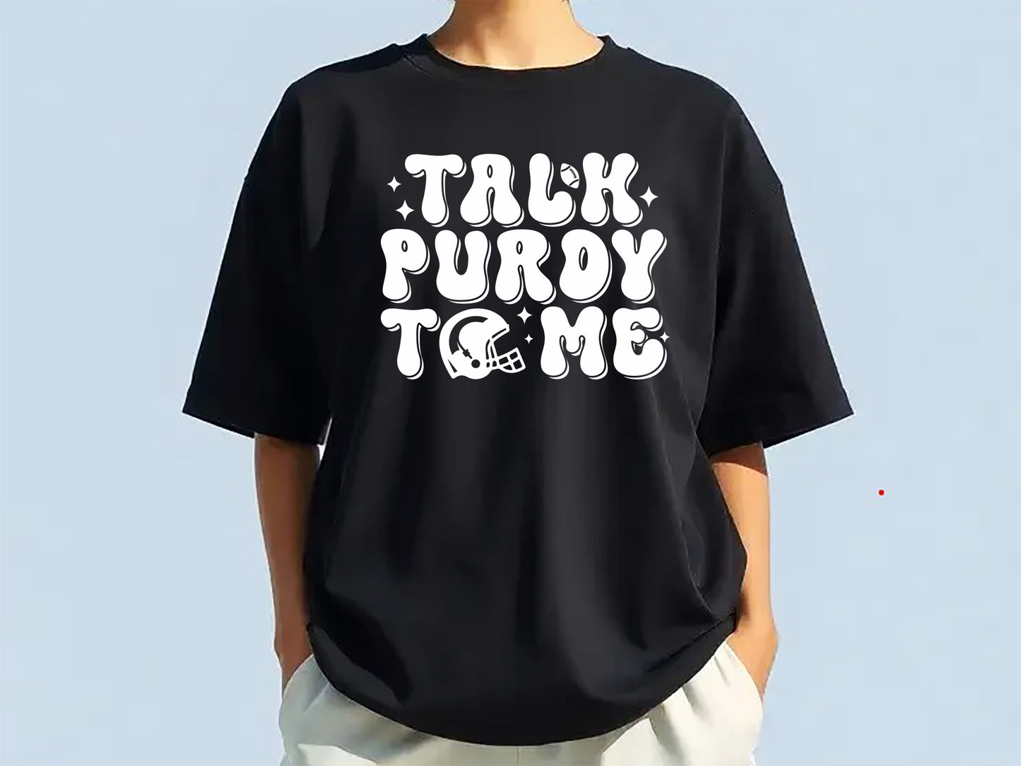 Talk Purdy To Me - Hand Drawn Retro Football SVG