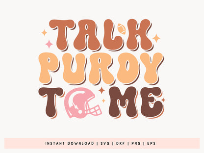 Talk Purdy To Me - Hand Drawn Retro Football SVG