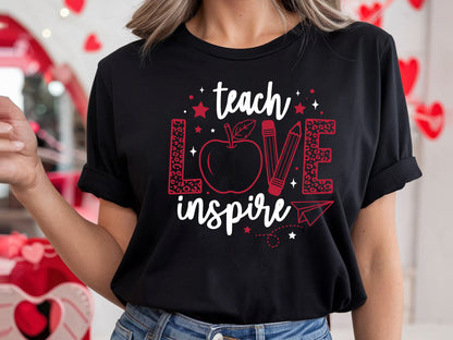 Teach Love Inspire - Valentine's Day Teacher SVG