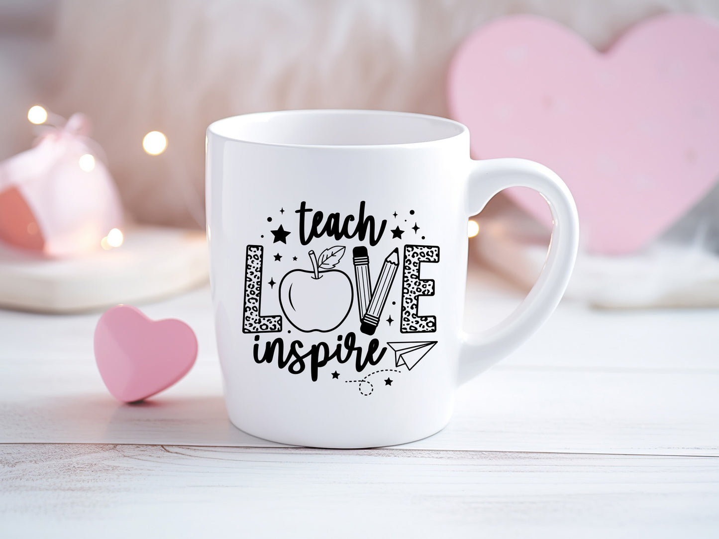 Teach Love Inspire - Valentine's Day Teacher SVG