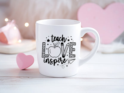 Teach Love Inspire - Valentine's Day Teacher SVG