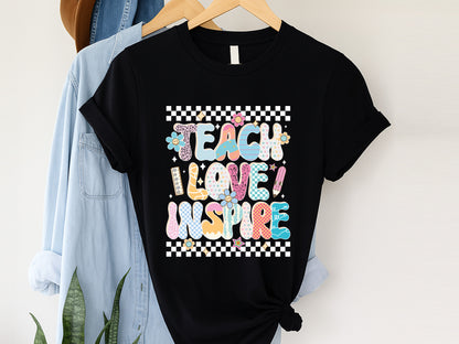 Teach Love Inspire, Teacher Sublimation Groovy