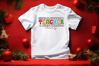 Teacher Claus - Christmas Shirt SVG Design