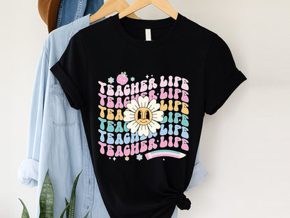 Teacher Life Groovy Sublimation Print