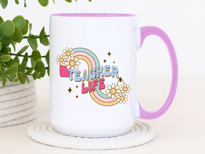 Teacher Life Groovy Sublimation Transfer