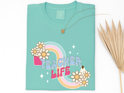 Teacher Life Groovy Sublimation Transfer
