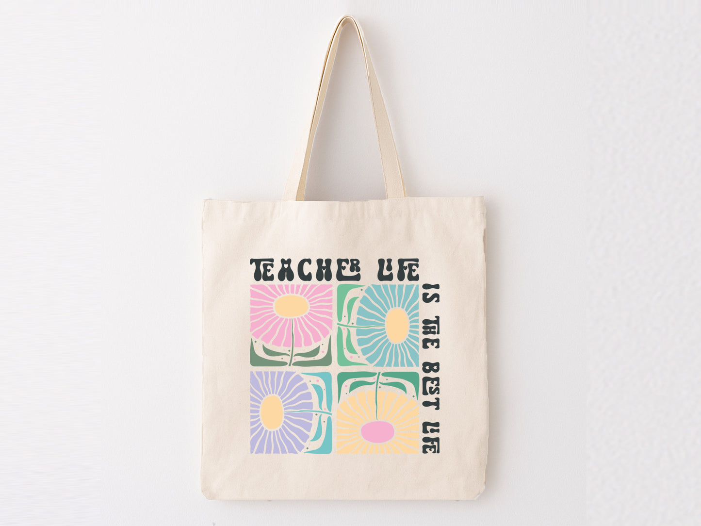 Teacher Life is the Best Life Boho Flower SVG