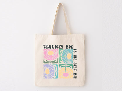 Teacher Life is the Best Life Boho Flower SVG