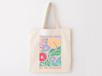 Teacher Mode All Day Everyday Boho Floral SVG Design