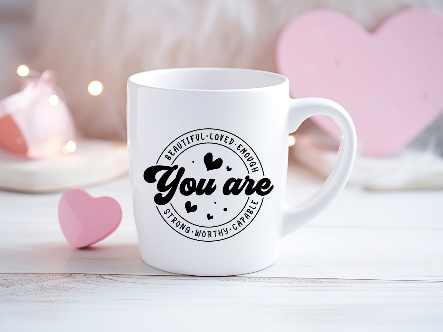 Teacher Valentine SVG - You Are Beautiful Strong Loved