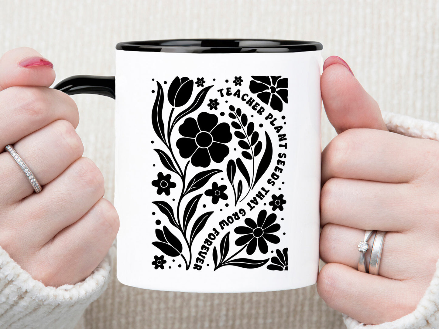 Teachers Plant Seeds That Grow Forever SVG Boho Floral