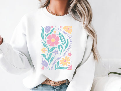 Teachers Plant Seeds That Grow Forever SVG Boho Floral
