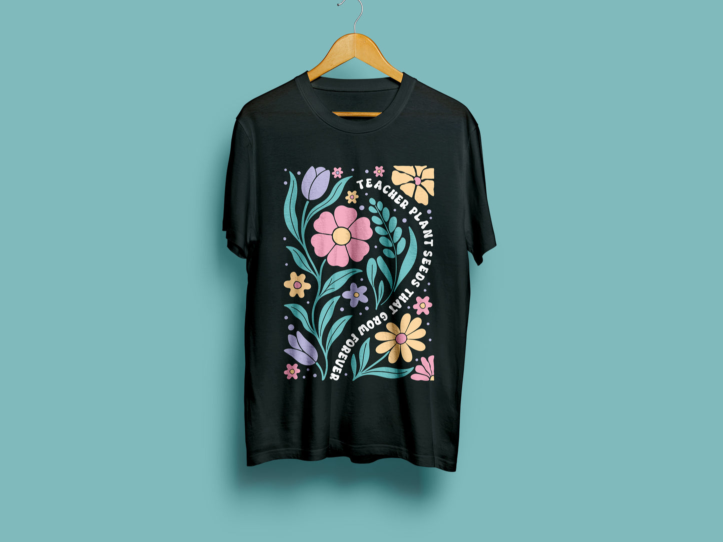 Teachers Plant Seeds That Grow Forever SVG Boho Floral
