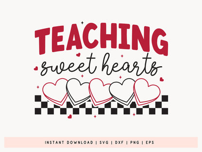 Teaching Sweethearts - Valentines Day Teacher SVG