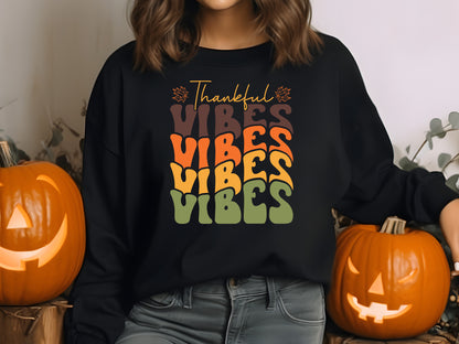 Thankful Vibes - Retro Thanksgiving SVG