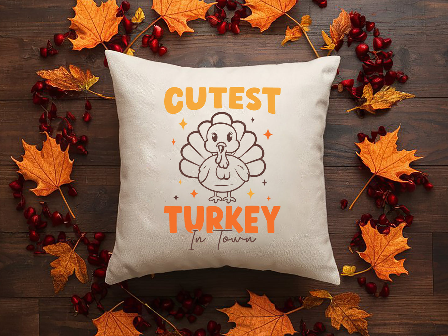 Thanksgiving Quote SVG - Cutest Turkey in Town