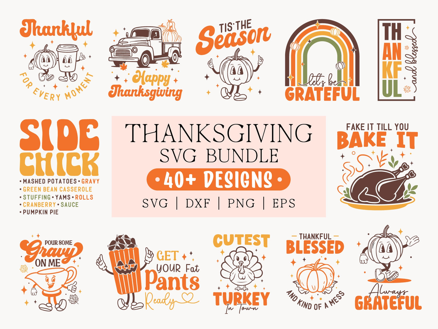 Thanksgiving SVG Design Bundle