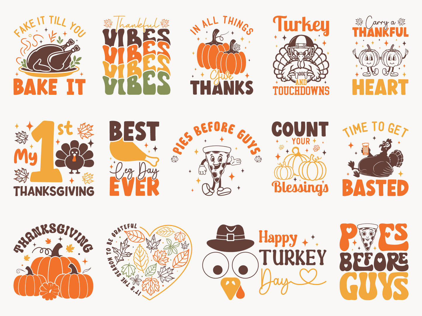 Thanksgiving SVG Design Bundle