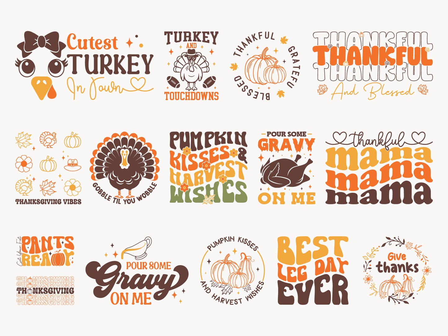 Thanksgiving SVG Design Bundle