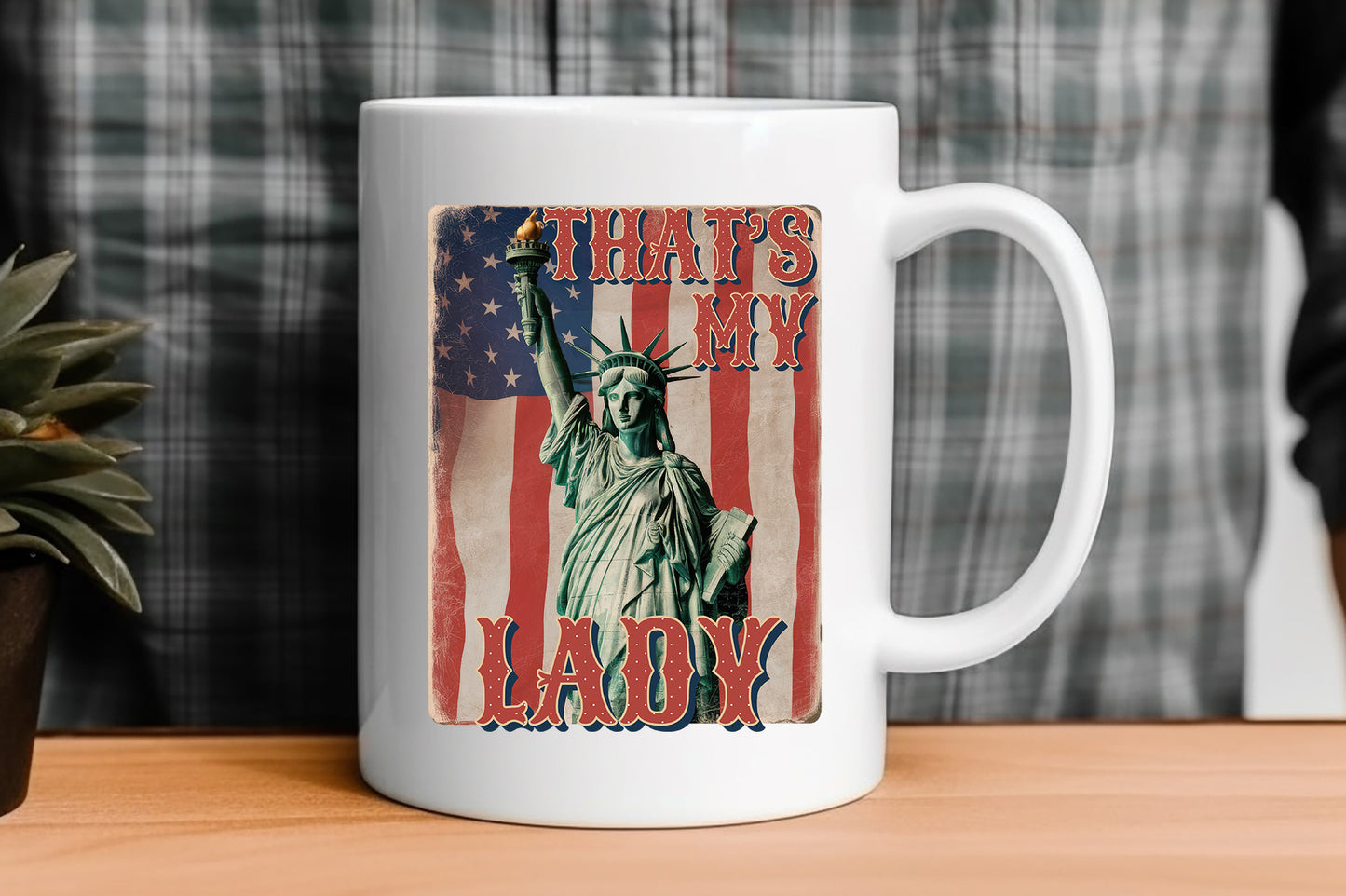That's My Lady, 4th of July Statue Sublimation