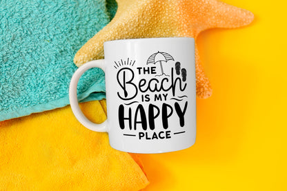 The Beach is My Happy Place SVG Design