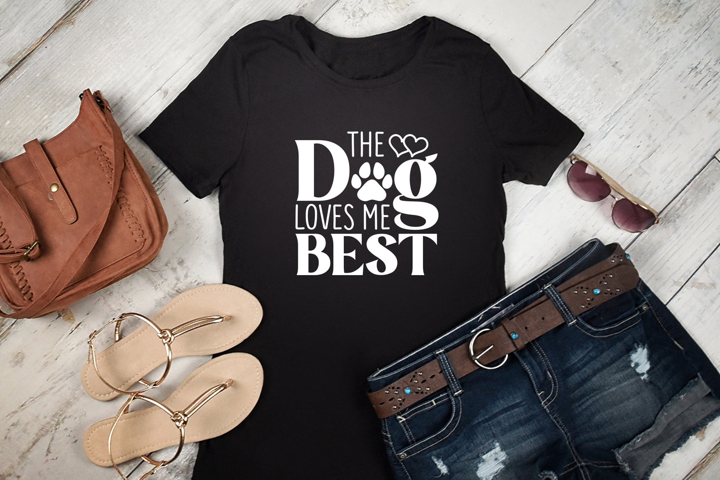 The Dog Loves Me Best - Valentines Day SVG