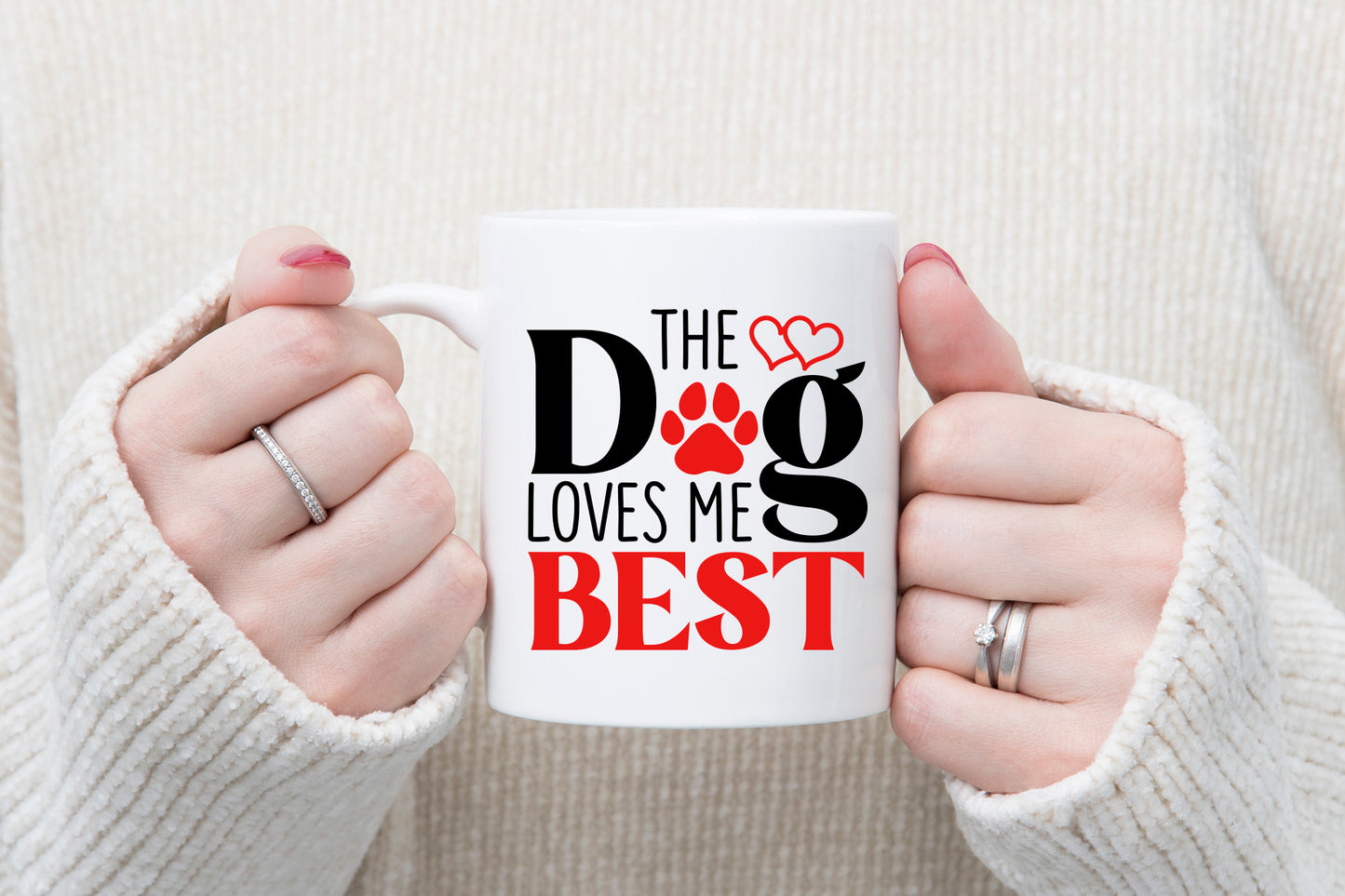 The Dog Loves Me Best - Valentines Day SVG