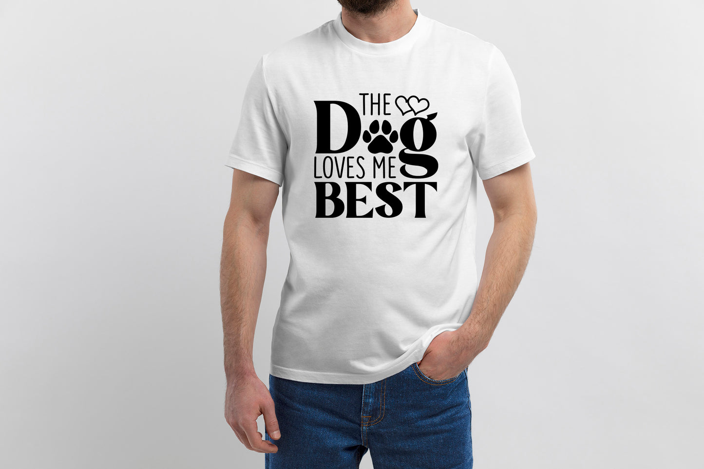 The Dog Loves Me Best - Valentines Day SVG