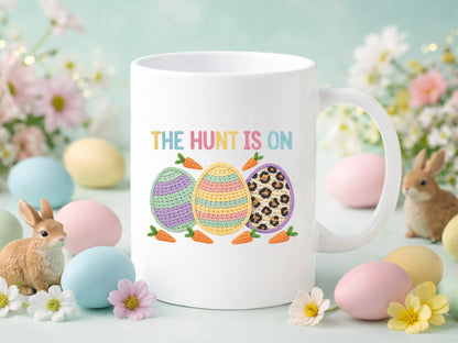 The Hunt is On, Faux Easter Egg Sublimation PNG