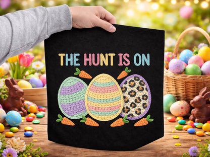 The Hunt is On, Faux Easter Egg Sublimation PNG