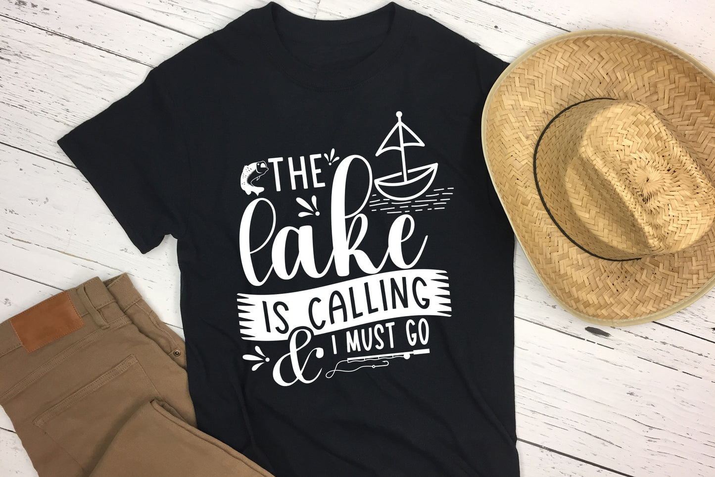 The Lake is Calling and I Must Go, SVG Fishing