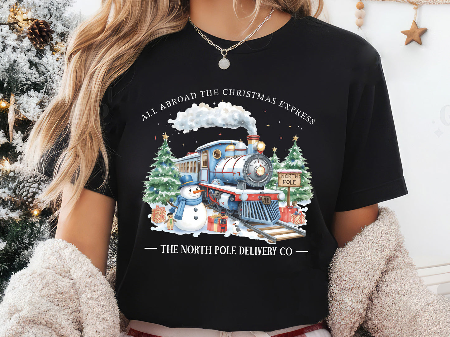 The North Pole Delivery Co, Christmas Snowman PNG