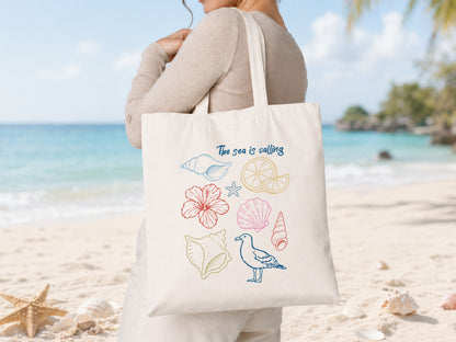 The Sea is Calling, Coastal Summer Sublimation PNG