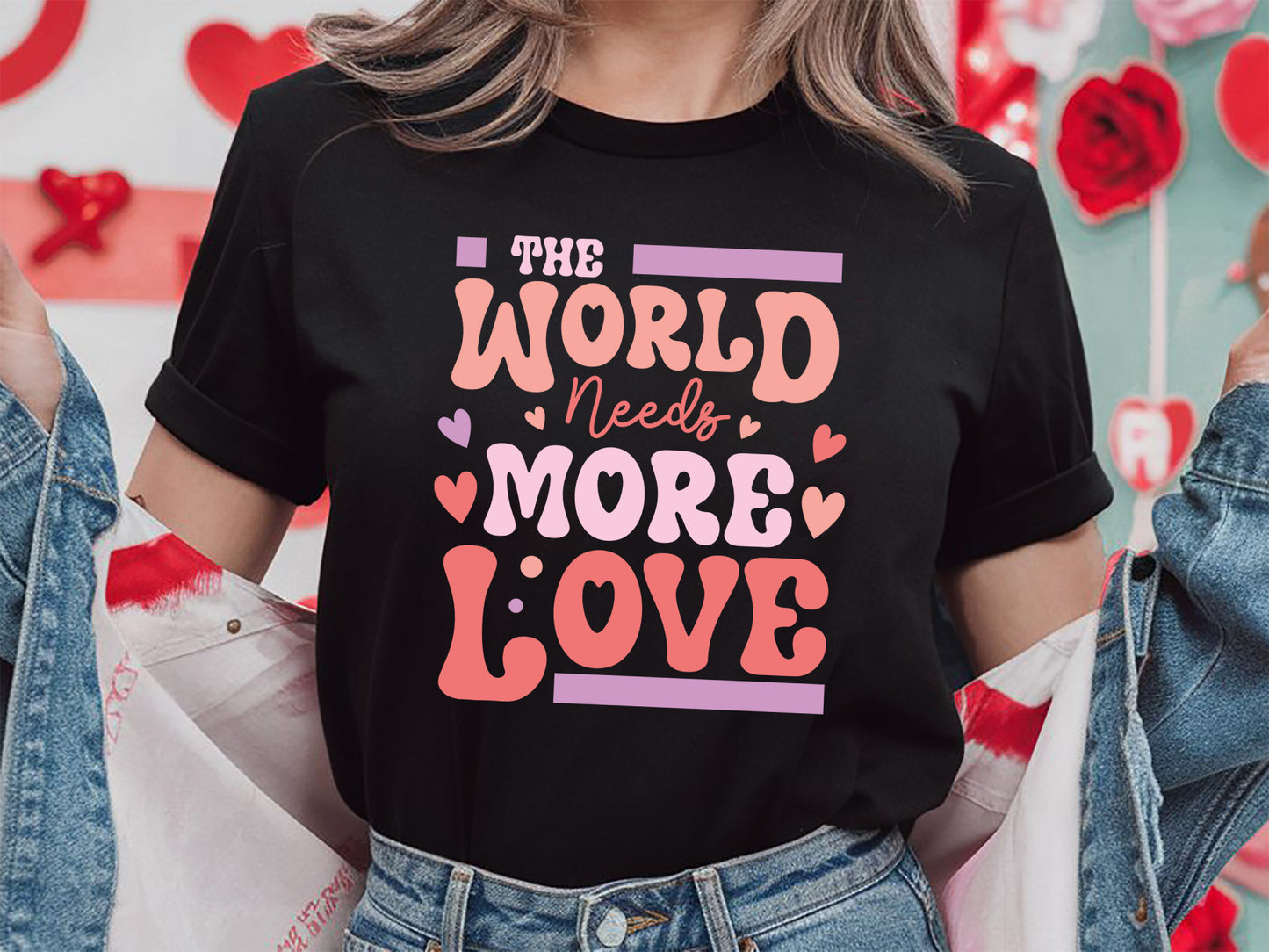 The World Needs More Love - Valentine Retro SVG