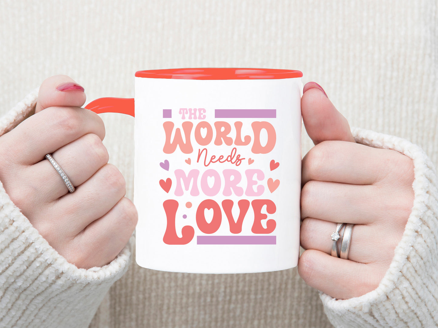 The World Needs More Love - Valentine Retro SVG